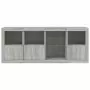 Credenza con Luci LED Grigio Sonoma 164x37x67 cm