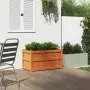 Fioriera Giardino Marrone Cera 90x50x50 cm Legno Massello Pino