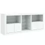 Credenza con Luci LED Bianca 181,5x37x67 cm