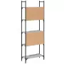 Libreria 5Ripiani Grigio Sonoma 60,5x24x166,5 Legno Multistrato