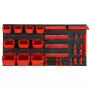 Set da Officina 35 pz Rosso e Nero 77x39 cm in Polipropilene