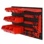 Set da Officina 35 pz Rosso e Nero 77x39 cm in Polipropilene