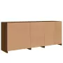 Credenza con Luci LED Rovere Marrone 181,5x37x67 cm