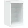 Credenza con Luci LED Bianca 162x37x67 cm