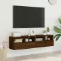 Mobili TV Muro 2 pz Rovere Marrone 60x30x30cm Legno Multistrato