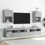 Mobile TV con Luci LED Grigio Cemento 40,5x30x60 cm