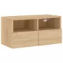 Mobile TV a Parete Rovere Sonoma 60x30x30 cm Legno Multistrato