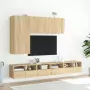 Mobile TV a Parete Rovere Sonoma 60x30x30 cm Legno Multistrato