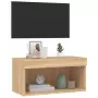 Mobile Porta TV con Luci LED Rovere Sonoma 60x30x30 cm