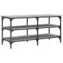 Panca Porta Scarpe Grigio Sonoma 100x38,5x49 Legno Multistrato