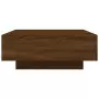 Tavolino da Salotto Rovere Marrone 80x80x31cm Legno Multistrato