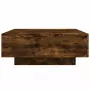 Tavolino da Salotto Rovere Fumo 80x80x31 cm Legno Multistrato