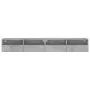 Mobili TV Muro 2pz Grigio Cemento 100x30x30cm Legno Multistrato