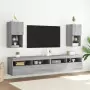 Mobili TV con Luci LED 2pz Grigio Sonoma 30,5x30x60 cm