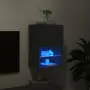 Mobile TV con Luci LED Nero 40,5x30x60 cm