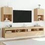 Mobili Porta TV con Luci LED 2 pz Rovere Sonoma 40,5x30x60 cm