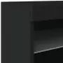 Credenza con Luci LED Nera 60x37x67 cm