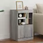 Credenza con Luci LED Grigio Sonoma 41x37x67 cm