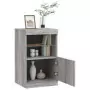 Credenza con Luci LED Grigio Sonoma 41x37x67 cm