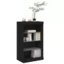 Credenza con Luci LED Nera 60,5x37x100 cm