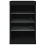 Credenza con Luci LED Nera 41x37x67 cm