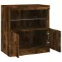 Credenza con Luci LED Rovere Fumo 60x37x67 cm