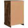 Credenza con Luci LED Rovere Fumo 41x37x67 cm