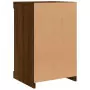 Credenza con Luci LED Rovere Marrone 41x37x67 cm