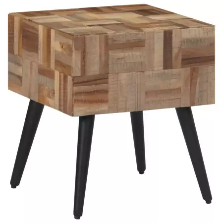 Tavolino 40x40x45 cm Teak Massello di Recupero