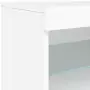 Credenza con Luci LED Bianca 60x37x67 cm