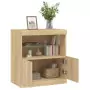 Credenza con Luci LED Rovere Sonoma 60x37x67 cm