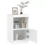 Credenza con Luci LED Bianca 41x37x67 cm