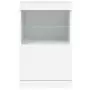 Credenza con Luci LED Bianca 41x37x67 cm