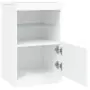 Credenza con Luci LED Bianca 41x37x67 cm