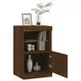 Credenza con Luci LED Rovere Marrone 41x37x67 cm