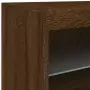 Credenza con Luci LED Rovere Marrone 41x37x67 cm