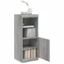 Credenza con Luci LED Grigio Sonoma 41x37x100 cm