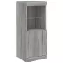 Credenza con Luci LED Grigio Sonoma 41x37x100 cm