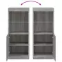 Credenza con Luci LED Grigio Sonoma 41x37x100 cm