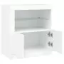 Credenza con Luci LED Bianca 60,5x37x67 cm