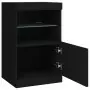 Credenza con Luci LED Nera 41x37x67 cm