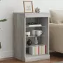 Credenza con Luci LED Grigio Sonoma 41x37x67 cm