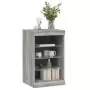 Credenza con Luci LED Grigio Sonoma 41x37x67 cm