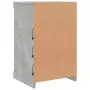 Credenza con Luci LED Grigio Cemento 41x37x67 cm