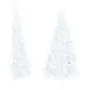 Albero di Natale Artificiale a Metà Supporto Bianco 240 cm PVC