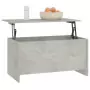 Tavolino Grigio Cemento 102x55,5x52,5 cm in Legno Multistrato