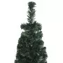 Albero Natale Artificiale Sottile Supporto 120 cm Fibra Ottica