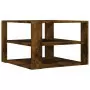 Tavolino Salotto Rovere Fumo 59,5x59,5x40 cm Legno Multistrato