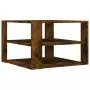 Tavolino Salotto Rovere Fumo 59,5x59,5x40 cm Legno Multistrato