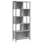 Libreria Grigio Sonoma 72x28x172 cm in Legno Multistrato